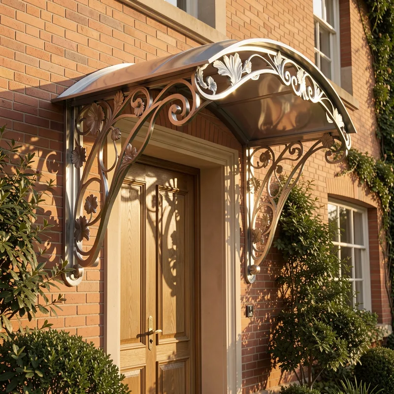 Marquise en acier : protéger et habiller l'entrée de la maison