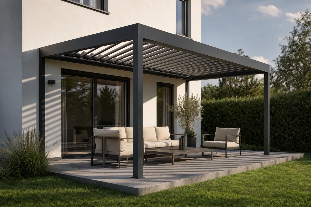 Pergola bioclimatique aluminium : les points à vérifier
